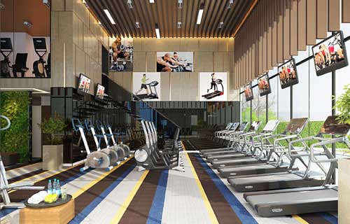 Phòng Gym tại dự án Luxcity