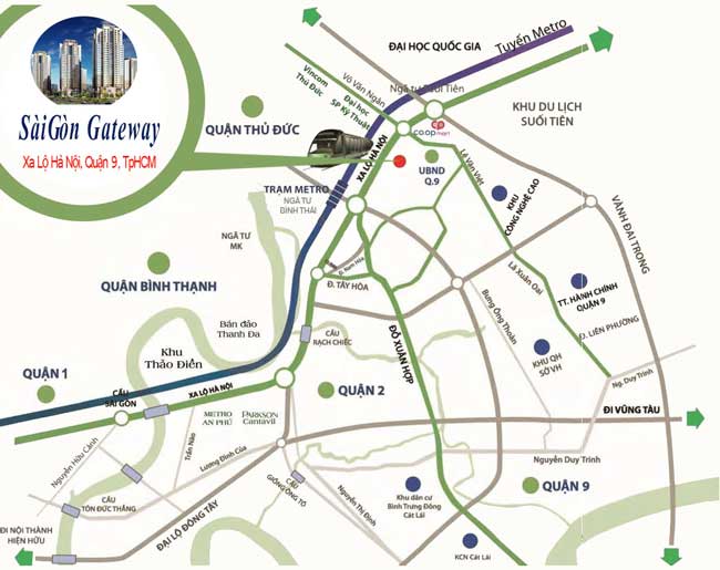 Căn hộ Sài Gòn Gateway - Vị trí dự án