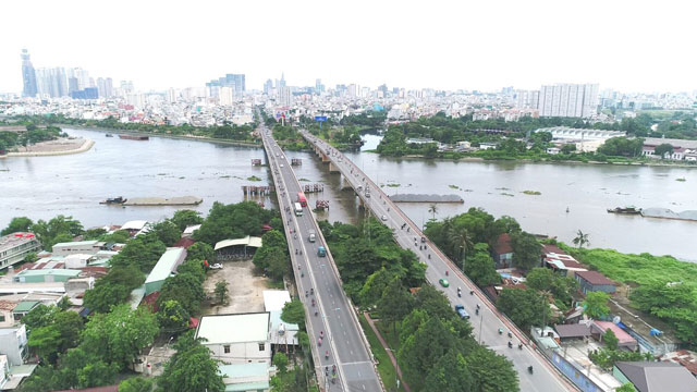 Saigon Riverside City nằm gần cầu Bình Triệu
