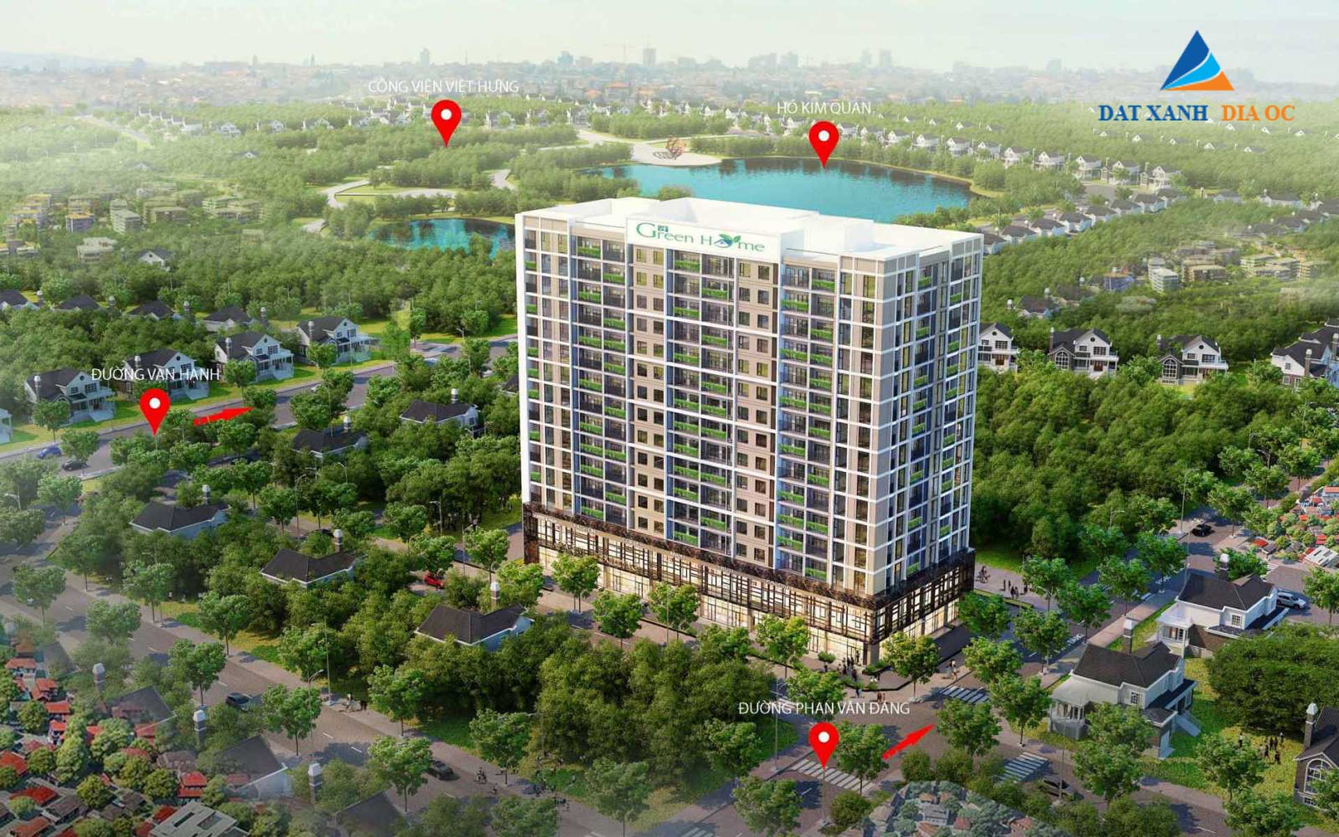 Phối cảnh dự án Chung cư Phương Đông Green Home
