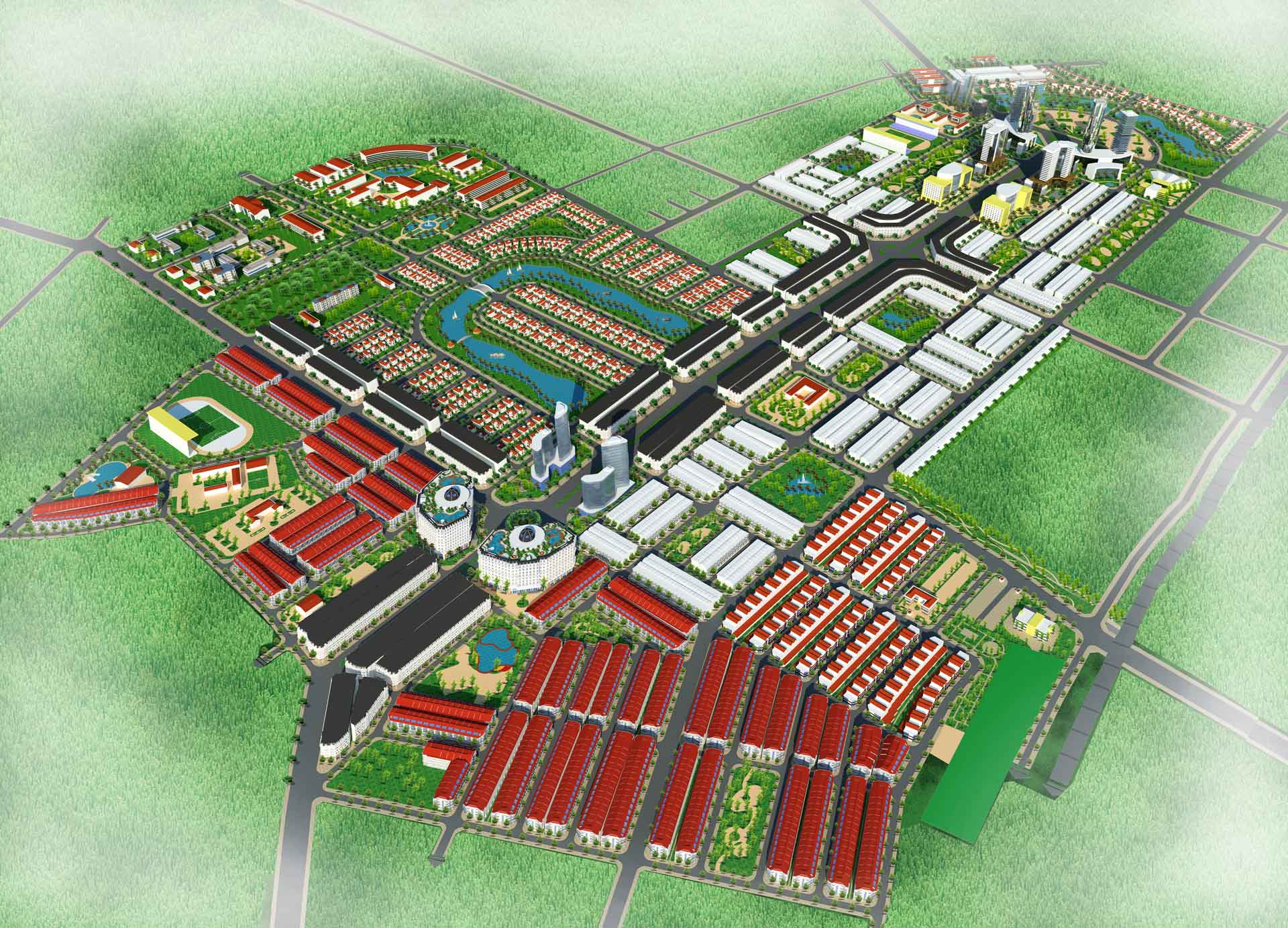 Phối cảnh tổng thể dự án Từ Sơn Garden City Bắc Ninh