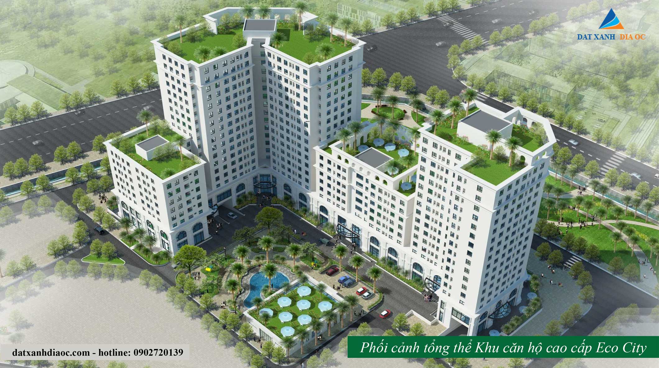 Phối cảnh dự án Eco City Việt Hưng- View trong