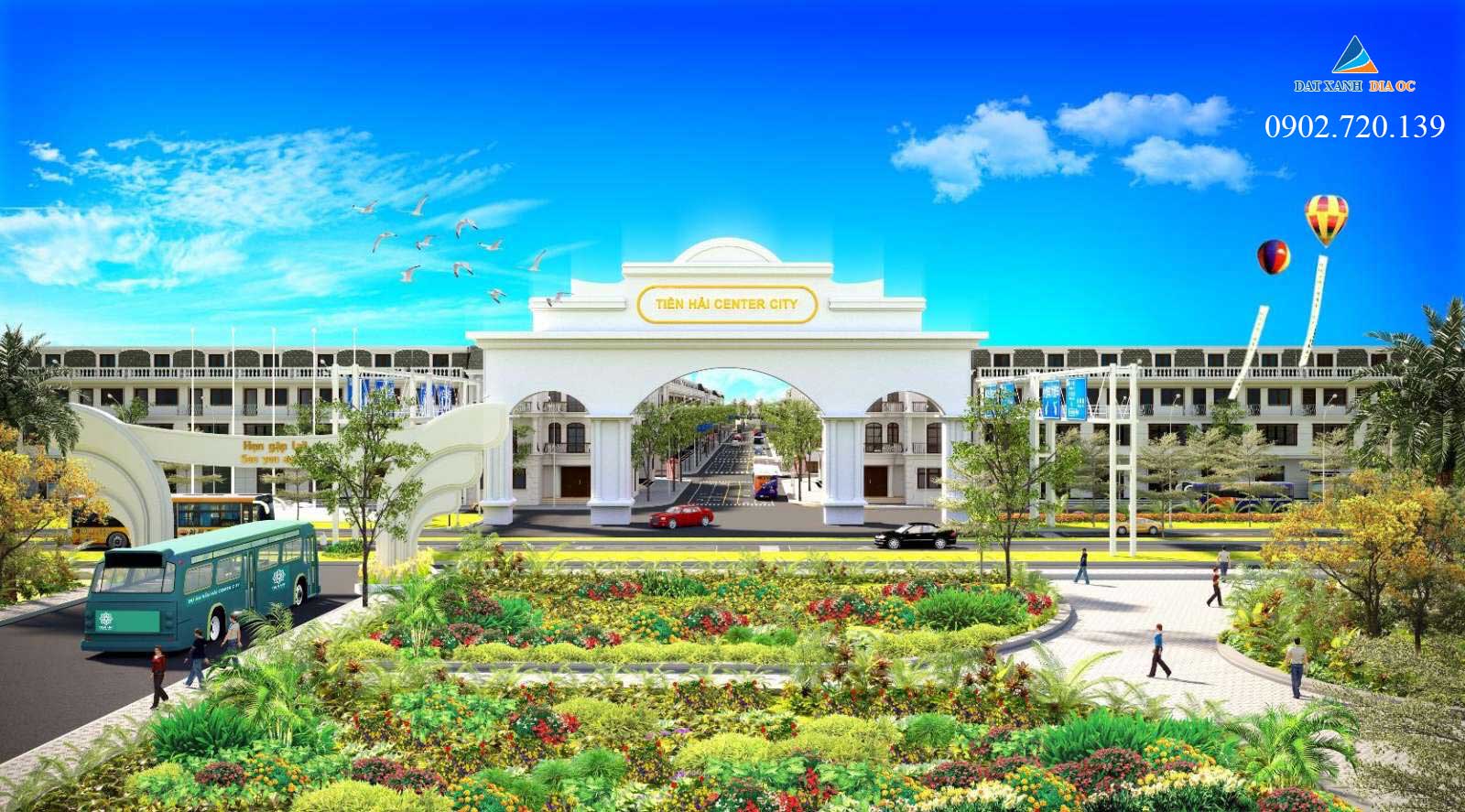 Phối cảnh dự án Tiền Hải Center City Thái Bình - Hình 02