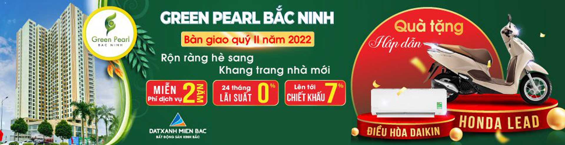 Chính sách bán hàng dự án Green Pearl bắc Ninh