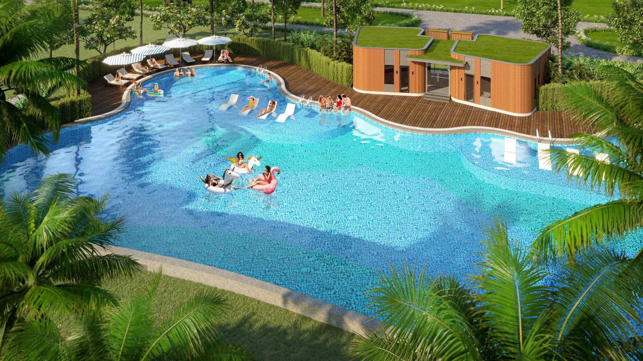 Hồ bơi phong cách Resort Phân Khu Thời Đại